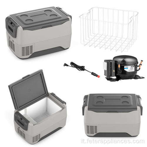 Portatile DC 24V 12V Frigorifero per auto Congelatore Cooler 40L Compressore per frigorifero automatico Refrigerazione rapida Ghiacciaia da picnic per la casa